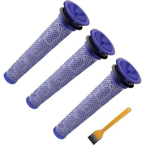 [3 Stück] Waschbare Filter für Dyson DC58, DC59, DC61, DC62, V6, V7 und V8 Staubsauger von ABC Life… (1/4)