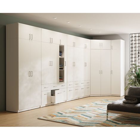 Kleiderschrank 10-teilig, weiß, TRIEST-166 (1/5)
