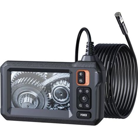 15-Meter-Endoskopkamera – 4,3-Zoll-LCD-Bildschirm – IP67 wasserdicht – 8 einstellbare LEDs – 7,9 mm halbstarres Kabel (1/5)