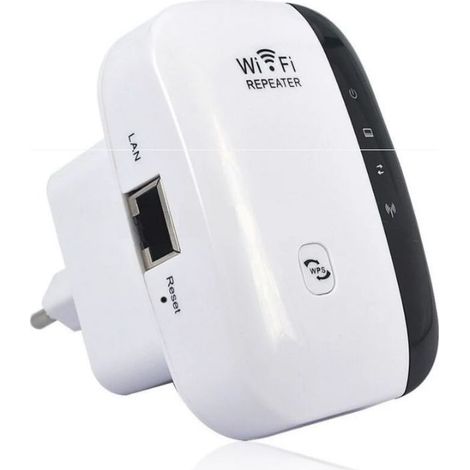 Leistungsstarker 300-Mbit/s-WLAN-Repeater, leistungsstarker 2,4-GHz-WLAN-Verstärker, WLAN-Reichweitenverstärker, drahtloser WLAN-Repeater-Extender mit Ethernet-Anschluss, WLAN-Extender/WLAN-Booster (1/5)