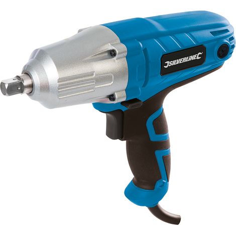 Silverline – Clé à chocs 400W – Couple max 350Nm – Vitesse 3200 min-1 – Porte embout 1/2' carré – 4 douilles incluses (1/7)