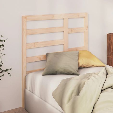 Bed Headboard 96x4x104 cm Solid Wood Pine vidaXL (1/5)
