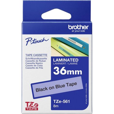 Brother TZe TZe-561 Colore Nastro: Blu Colore carattere:Nero 36 mm 8 m