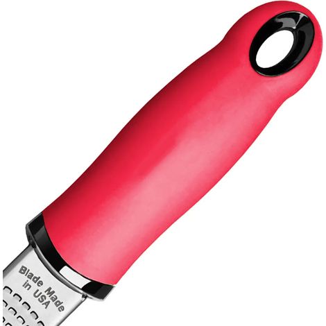 Premium Zitronenschäler Reibe - Deine Hochwertige Parmesanreibe, Muskatnussreibe, Zitronenreibe, Ingwerreibe mit messerscharfen Edelstahlklingen und Holzgriff (1/5)