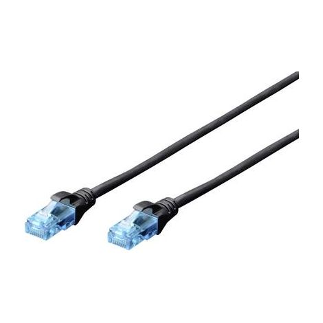 Câble de brassage DIGITUS UTP cat. 5e 5m PVC noir (1/2)