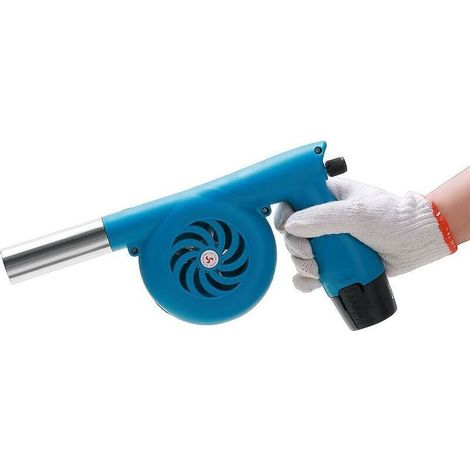 Souffleur électrique rechargeable pour barbecues en extérieur, camping, vent fort, petit (bleu) (1/5)
