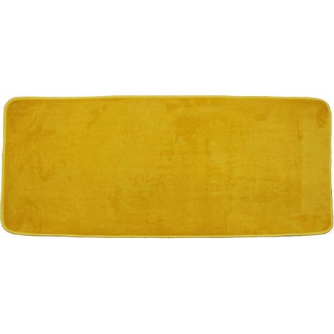 Tapis de Bain Microfibre "Vitamine" 50x120cm Miel (1/2)