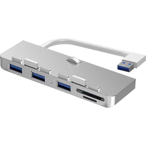 Hub Station USB 3.0 Adaptateur Multiport avec Lecteur Carte Micro SD/TF, Support SSD, Connexion Type-C et USB 3.0 pour Ordinateur (1/4)