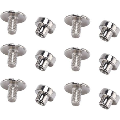 Rivets en cuir à vis de 6 mm, rivets en alliage, lot de 50, pour la confection de ceintures, la réparation de sacs à main et la décoration de chaussures. (1/5)