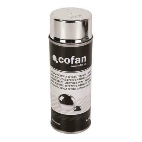spray pintura "efecto cromo o cromado" color plata 400 ml