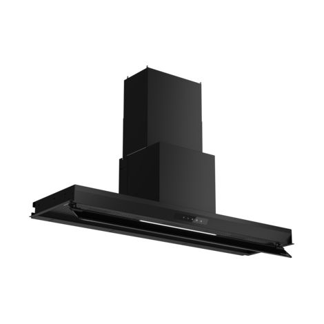 Silverline 3129.2.733.17 Inside 3 Cappa a parete 120 cm 628 m³-h Classe A 65 dB Touch colore Nero