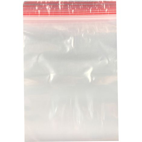 Lot de 100 sachets à fermeture à pression - 25 x 35 cm - En plastique - Fermeture à pression - 40 tailles au choix (1/5)