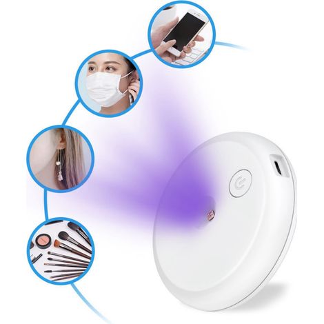 Tragbare UVC-LED-Toilettenleuchte, USB-aufladbar, automatische Induktion, für das Badezimmer zu Hause. (1/5)
