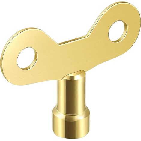 Clés de Radiateur en Laiton,Amovible Clés de Purge du Radiateur de Vanne,pour Verrouiller et Ouvrir le Robinet,2pcs (1/4)