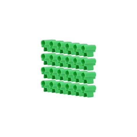 Set mit 24 Clips für Gewächshäuser, einseitige Schutznetze, Tunnel, Insektenschutzgitter, Gartenhäuser, Schattierungsnetze, 19-mm-Stangen - Crezuo