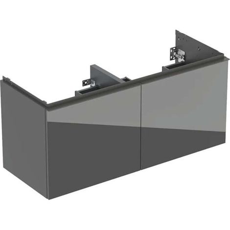 GE Acanto US für DWT B:120cm, 2 Schubl. 2 i.Schubl., lava matt/Glas lava (1/2)