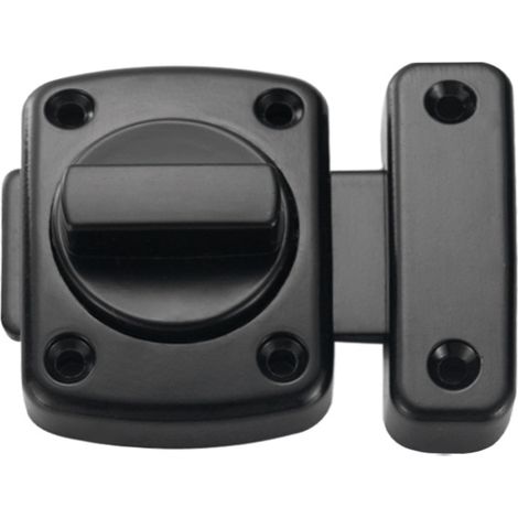 Incuietoare usa baie, PVC, Negru
