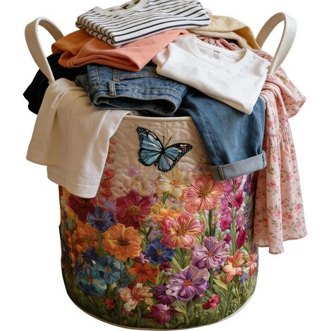 Panier à linge linge poignées - de rangement style bohème vêtements et textiles Idéal la maison