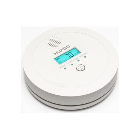 1 - Détecteur Monoxyde De Carbone - Capteur CO - Alarme Sonore 85 Db Et Écran Lcd - Pour Maison Et Chambres - Noir - 10x6x3cm