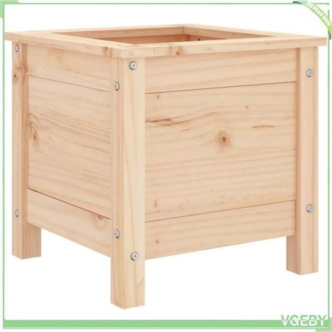Jardinière de jardin - FAFEICY - 825247 - Bois de pin massif - 40x40x39 cm - Assemblage requis (1/5)