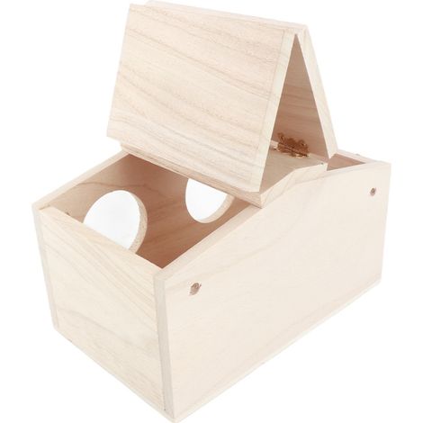 Vogelhaus [Haus aus Ahornholz] Belüfteter Nistkasten 23x12,9x12,5cm für Sittiche und Schwalben (1/5)