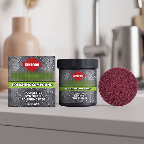 Möbelpolierpaste reinigt, renoviert und pflegt Möbel schonend und verleiht ihnen Glanz für die tägliche Pflege. Geeignet für verschiedene Materialien. – 100 g + Schwammpad -- BIEMMEDUE (1/5)