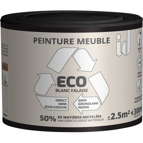 Peinture ECO pour boiseries et meubles - blanc falaise 300ml - ID PARIS (1/3)