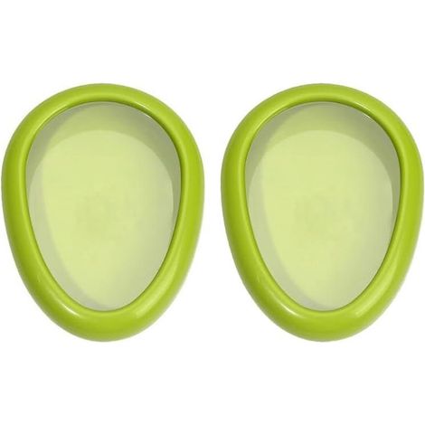 Ovale Aufbewahrungsbehälter für Avocados und Früchte – 2er-Set mit elastischer Folie, luftdicht und frisch im Kühlschrank, BPA-frei und spülmaschinenfest – Grün (1/5)