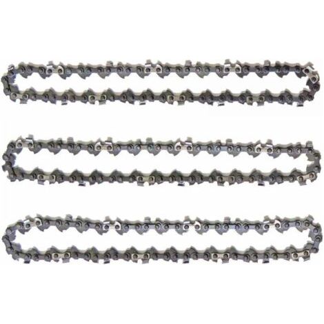 Lot de 3 Chanes d\'lagueuse sur Perche pour Guide-Chane de 10\" (25 cm), 40 Maillons d\'Entranement, Faible Rebond, Compatibles avec Black & Decker,   , Ferrex, Primaster et autres (1/4)