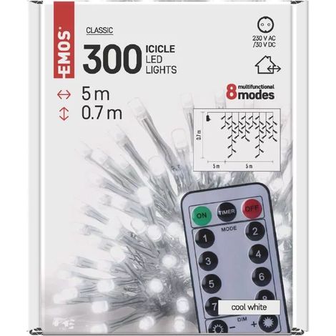 Chaîne D4CC02, stalactites, blanc froid, IP44