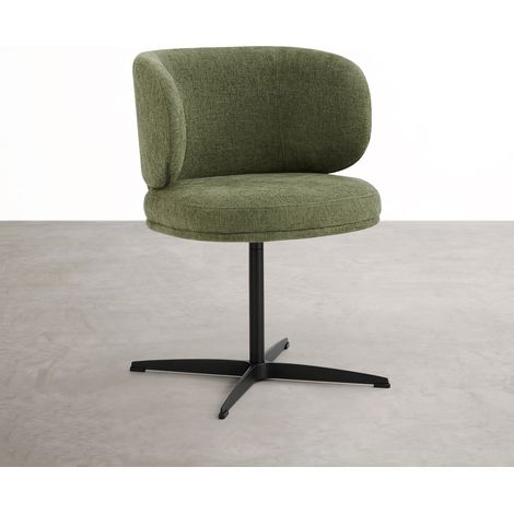 Pack de 2 Sillas de Comedor, Silla de Oficina Giratoria, Silla para Dormitorio-Peluquería (1/5)