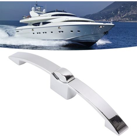 juegos de cierres para armarios con pomos, cerradura con pomo y asa para furgoneta camper o barco, separación entre agujeros de 160 mm (cromado).