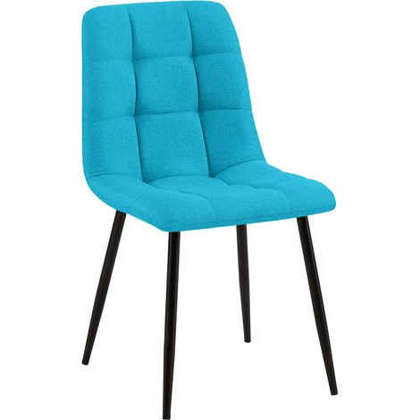 Silla de comedor Tilde Tela Turquesa