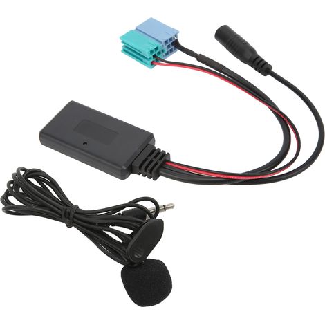 Adaptateur Bluetooth AUX IN 6+8 broches pour le remplacement du microphone mains libres des radios Fiat Bravo et VISTEON à partir de 2007. (1/5)
