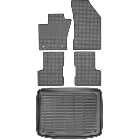 Set di tappetini in gomma per auto e tappetino per bagagliaio per Jeep Renegade SUV dal 2014 al 2018.
