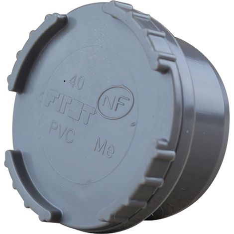 First Plast – Raccord d'évacuation PVC mâle Ø40 – Tampon de visite à coller – Taux d'expansion 800% – Conformité NF – Pour réseaux sanitaires (1/3)