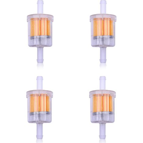 4 x Kraftstofffilter für Aufsitzrasenmäher und Rasentraktoren, Ersatz für 493629, 691035, 695666, AM108356, Tecumseh 34279A