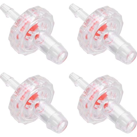 10 clapets anti-retour 1 sens PP plastique raccord tuyau barbé stoppe-eau diaphragme 3 à 7 pour aquarium boisson equipement chimie (1/5)
