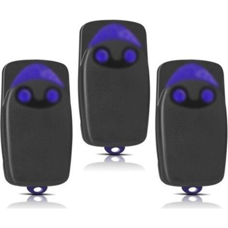 3 Pièces Remplacement pour télécommande NICE, télécommande portail 433,92MHz 2 canaux, compatible avec Flo1r-s, Flo2r-s, Flo4r-s-Crezuo (1/4)