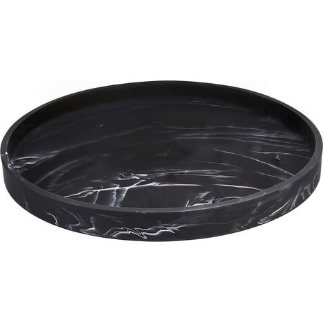27cm Rectangular Silicone Decorative Tray for Tray (Black B) (1/5)