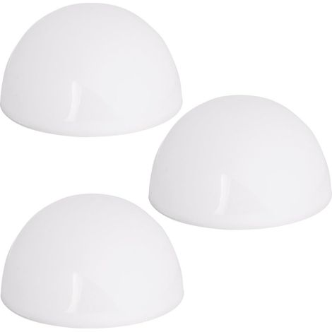 Lot de 3 lampes solaires LED boule sans fil étanches IP44, luminaire extérieur à capteur automatique pour entrée jardin déco moderne 20,5x20,5x9,8 cm (1/5)