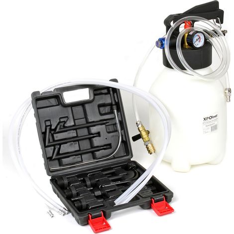Wiltec Bomba de llenado de aceite 6 l con 13 adaptadores ATF para engranajes y diferenciales (1/5)