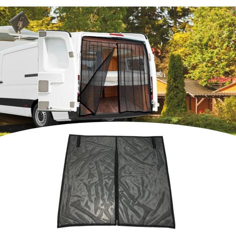 Moustiquaire magnétique pour hayon de voiture – Filet anti-insectes et pare-soleil – Ventilation pour camping et plein air – 162x150cm (1/5)