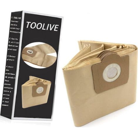 10x pièce - sacs en papier, sacs d'aspirateur compatible avec Kärcher remplace 6.959-130.0 (1/4)
