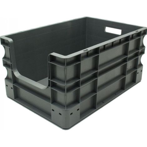Caja plástica Eurobox con frente abierto 40 x 60 x 29 cm