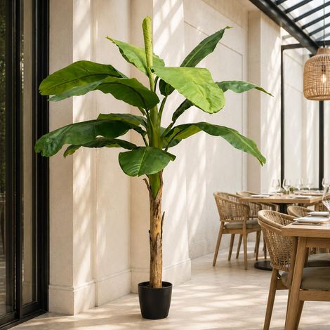 240cm Artificial Large Banana Tree with 13 Leaves - Premium Quality (1/5)