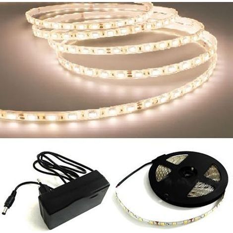 MFLEXIBLER5050-LED-STREIFENMITSELBSTKLEBENDEMNETZTEIL,NATÜRLICHESWEIẞESLICHT,IP65 (1/2)