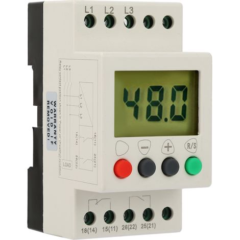 Relais de protection de tension triphasé 380 V CA 50 Hz avec affichage numérique (1/5)