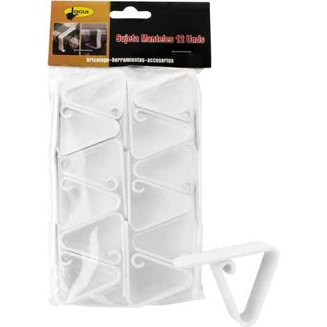 Lot de 12 dessous de plat en plastique blanc imperméable - MARQUE