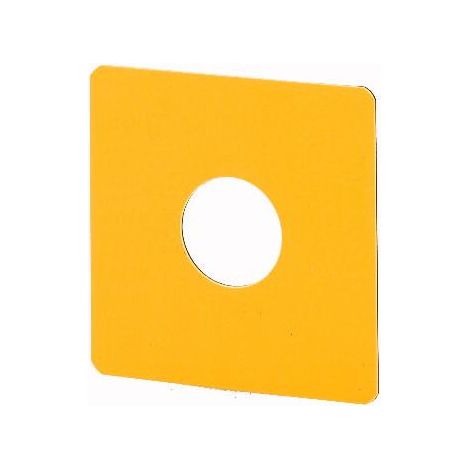 Étiquette arrêt d'urgence jaune sans inscription jaune EATON SQ-GE